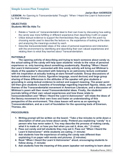 Simple Lesson Plan Template