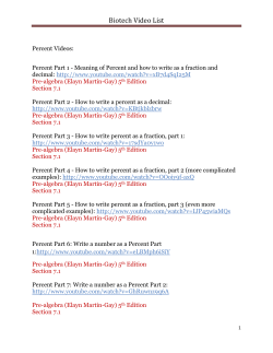 Biotech Video List