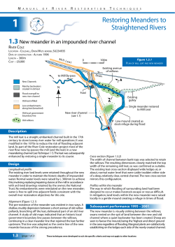 Cole - New meander in an impounded river channel