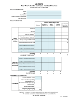 Montecito Floor Area Calculator