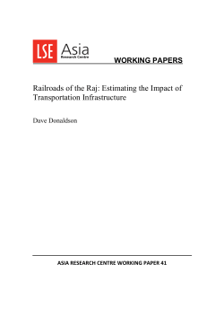 Railroads of the Raj: Estimating the Impact of Transportation