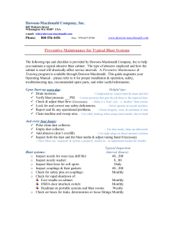 Maintaining your Blast Cabinet - Dawson