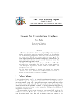 Colour for Presentation Graphics