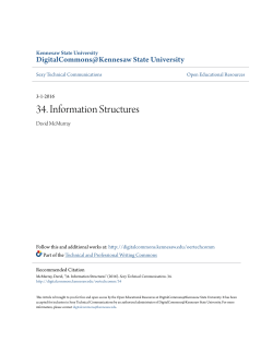 34. Information Structures - Digital Commons @ Kennesaw State