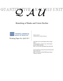 Branching of Banks and Union Decline