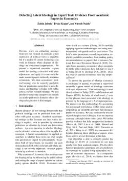 Detecting Latent Ideology in Expert Text: Evidence