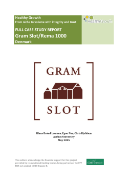 Full Case Study Report