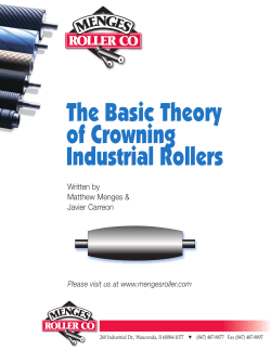 Basic Theory of Crowning Industrial Rollers