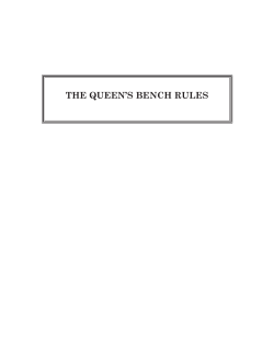 the queen`s bench rules