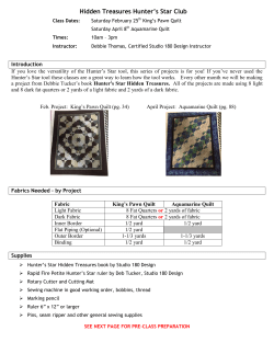 Supply List - Discount Sewing Center