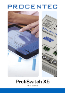 PROCENTEC ProfiSwitch X5 User Manual April 2017