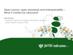 Open source, open standards and interoperability &ndash; What it matters