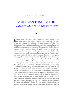 American Hindus: The Ganges and the Mississippi