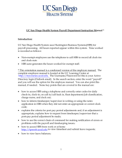 1 UC San Diego Health System Payroll Department Instruction