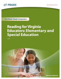 Reading for Virginia Educators: Elementary and