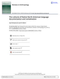The cultures of Native North American language