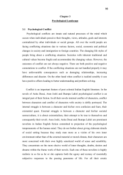 96 Chapter 3 Psychological Landscape 3.1 Psychological Conflict