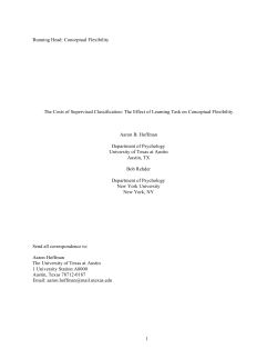 Conceptual Flexibility The Costs of Supervised Classification