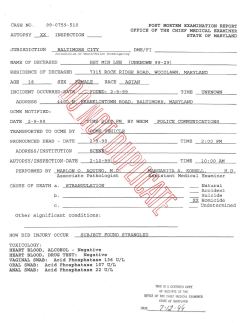autopsy report - The View From LL2