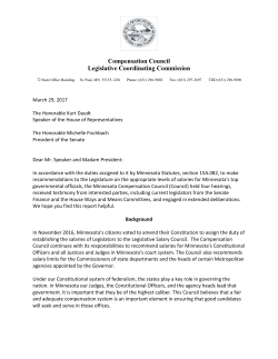 2017 Compensation Council Recommendations