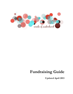 Fundraising Guide - Circle of Sisterhood
