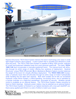 tech hydraulic davit system