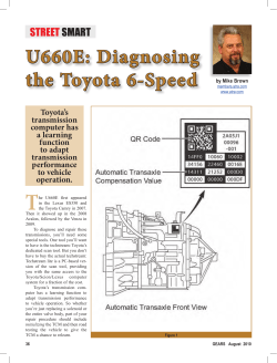 Diagnosing the Toyota 6