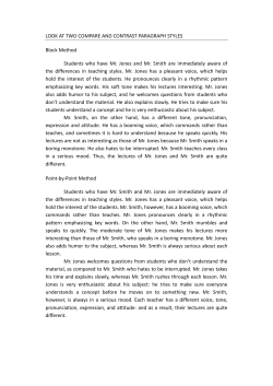 LOOK AT TWO COMPARE AND CONTRAST PARAGRAPH STYLES