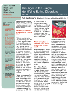 The Tiger in the Jungle: Identifying Eating Disorders
