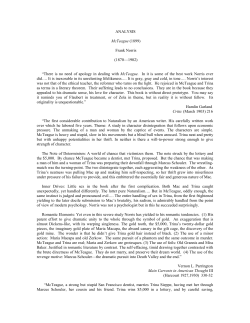 ANALYSIS McTeague - American Literature AmerLit Home Page by