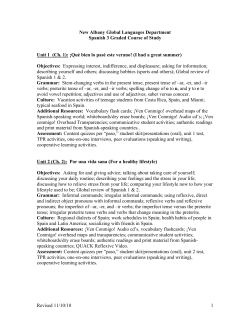 Revised 11/10/10 1 New Albany Global Languages Department