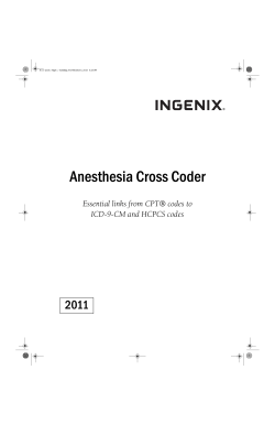 Anesthesia Cross Coder