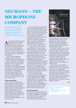 Neumann &ndash; The Microphone Company