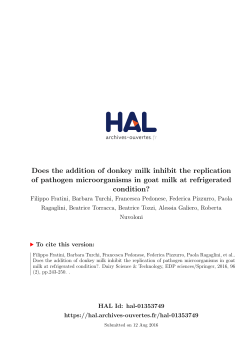 Does the addition of donkey milk inhibit the replication of