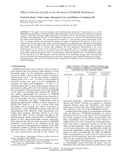 Effect of Solvent and pH on the Structure of PAMAM Dendrimers