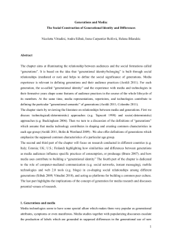 Generations and Media