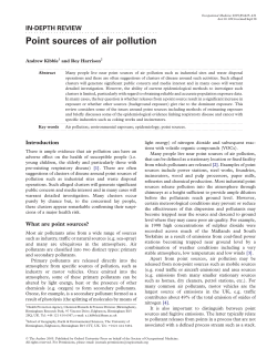 Point sources of air pollution - Oxford Academic
