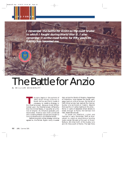 The Battle for Anzio