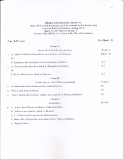 2. a) Discuss briefly about the social life of Egyptian civilization