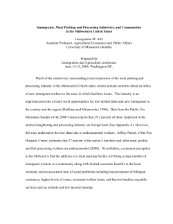 Immigrants, Meat Packing and Processing Industries