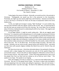 keeping christmas: fettered