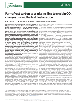 Permafrost carbon as a missing link to explain CO2 changes during