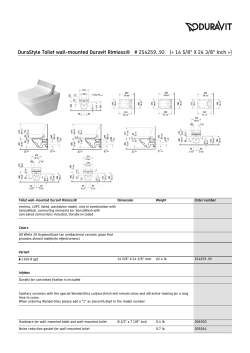 DuraStyle Toilet wall-mounted Duravit Rimless&reg; # 254259..92 |< 14