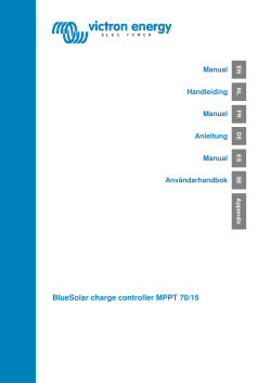 BlueSolar charge controller MPPT 70/15