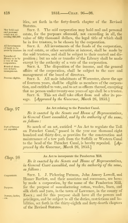 Acts and resolves passed by the General Court