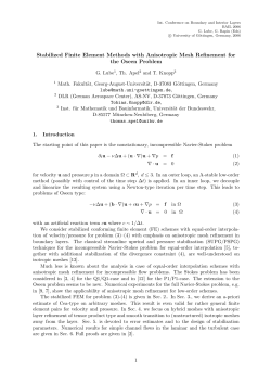 Stabilized Finite Element Methods with Anisotropic Mesh