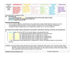Essential Understandings &bull; How are vertical, adjacent