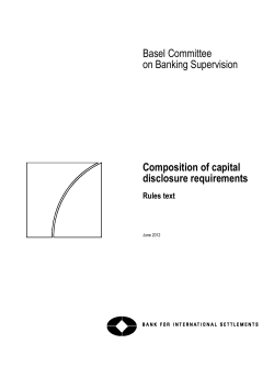 Composition of capital disclosure requirements