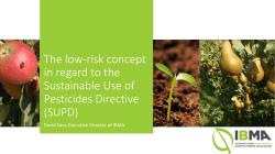 The low-risk concept in regard to the Sustainable Use of