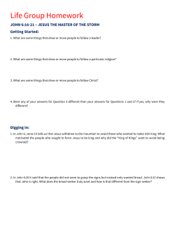 Life Group Homework